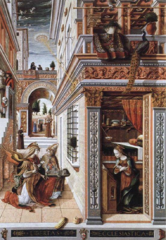 Carlo Crivelli the annunciation,with st.emidius France oil painting art